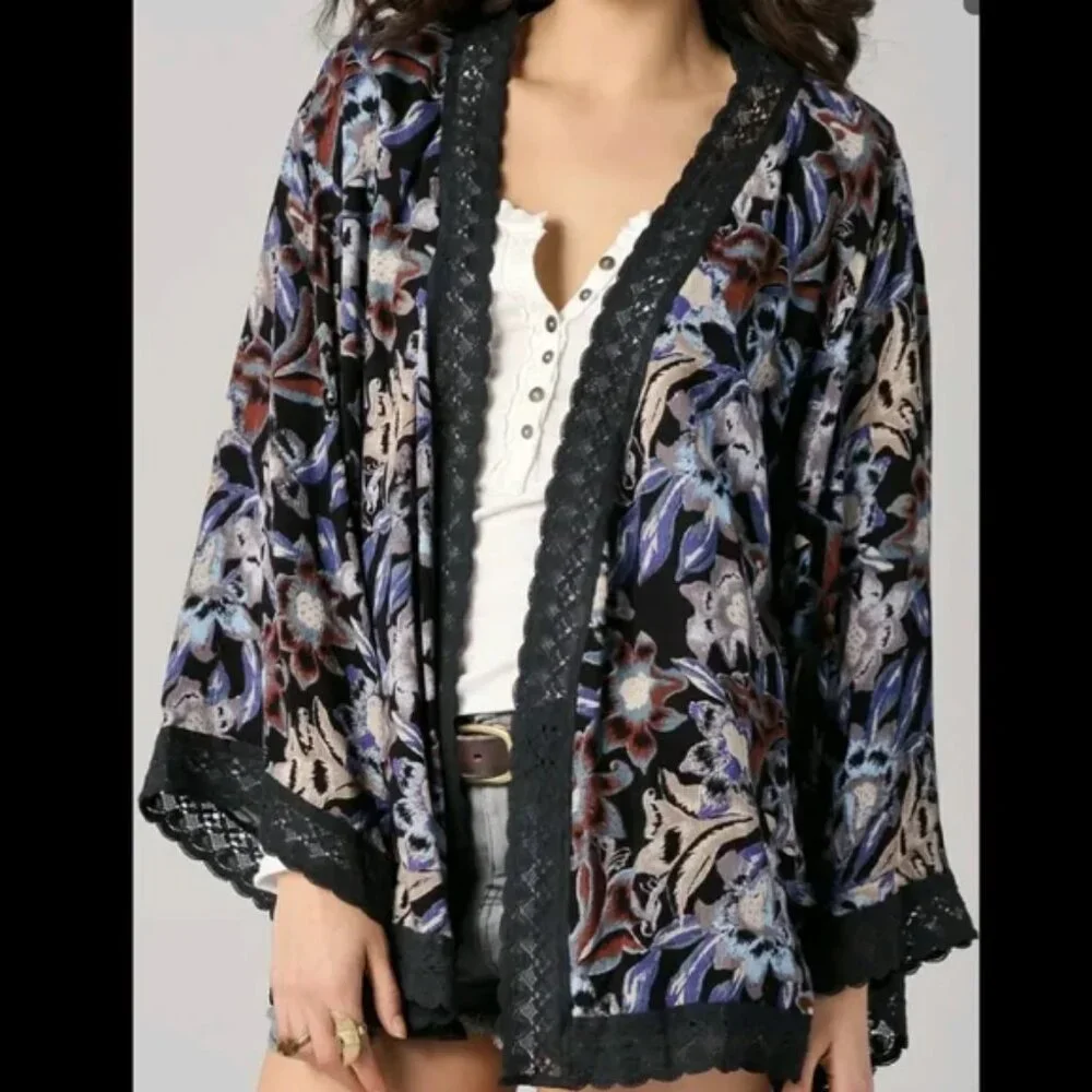 Free People Snap Out Of It Kimono Cardigan